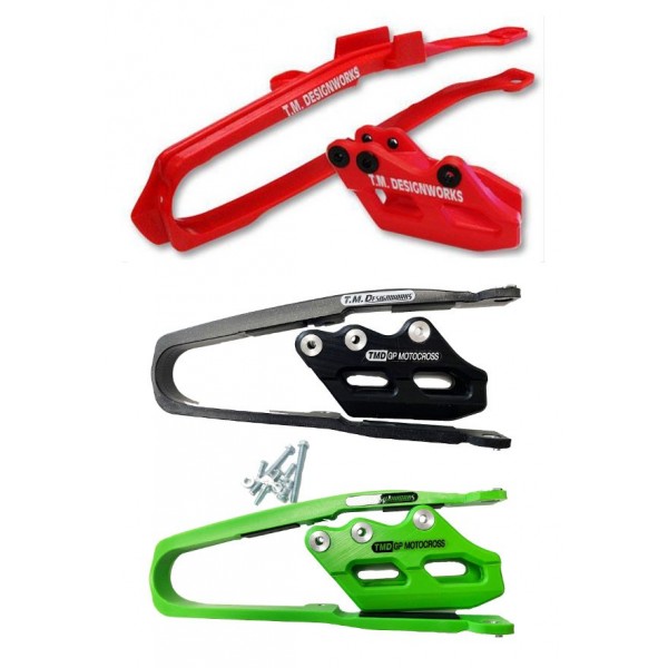 TM Designworks GP MX Slide-N-Guide Kit Kawasaki & Honda 3162 T.M. Desing Works Chain Guard and swingarm protection