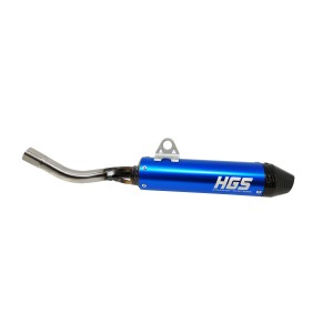 Silencieux HGS | TM MX-EN-SMR 125 2016-2021 bleue and carbon end