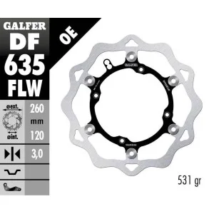Disco freno anteriore Galfer flottante Husqvarna 2000-2013