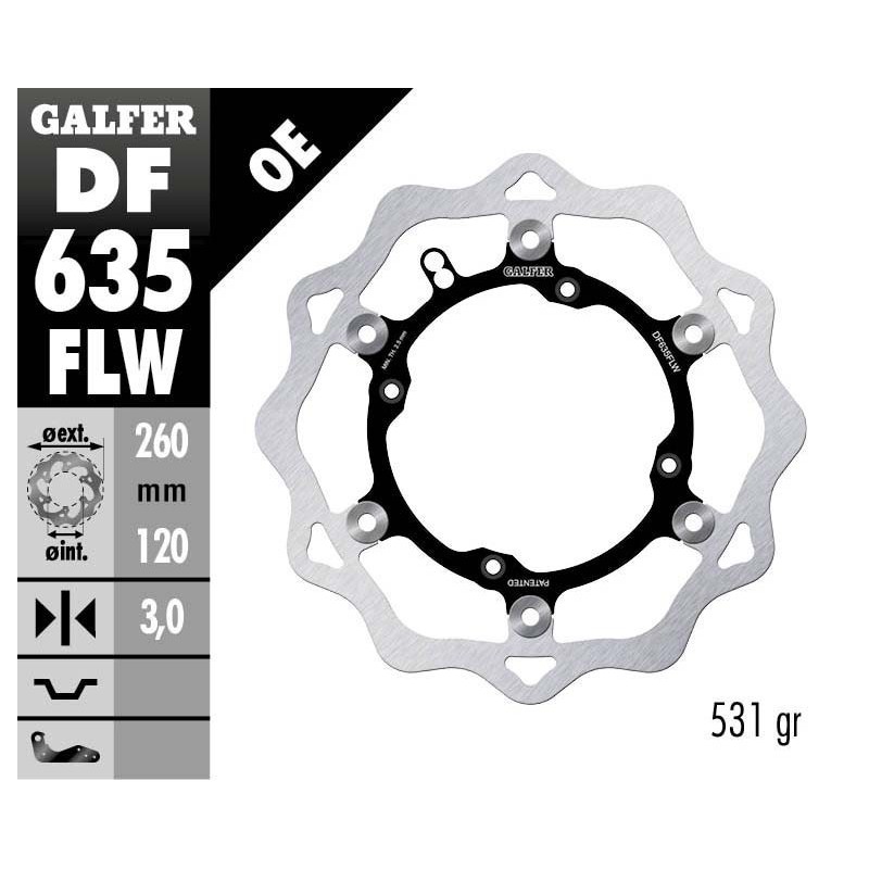 Disque de frein wave Galfer Husqvarna 2000-2013