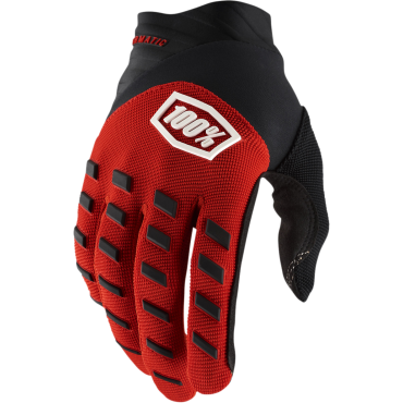 Gloves 100% Airmatic Youth Red/Black 2022 463085 100% Kids Motocross Gloves