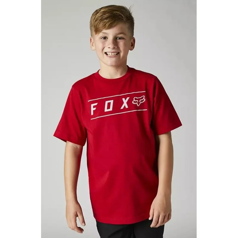 Maglietta T Shirt FOX Bambino Pinnacle Rossa