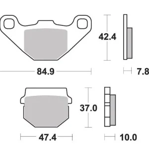 Pastiglie freno posteriori HM/Vent