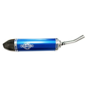 Silenziatore Scalvini anodizzato blu fondello carbonio | TM SMR 125 08-16 EN 125 08-14