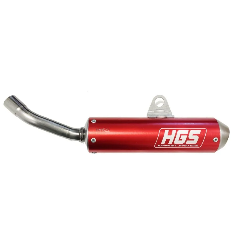 Silenziatore HGS anodizzato rosso YZ 125 2005- Fantic XX/XE 125 2021-