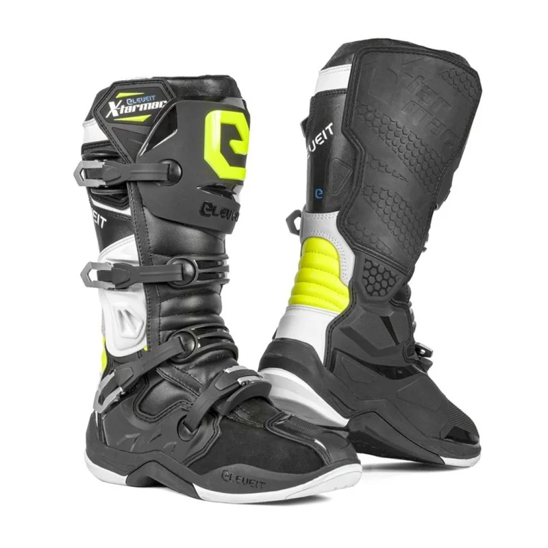 Stivale Cross Enduro Eleveit X Tarmac Nero/Giallo Fluo
