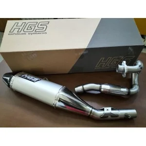 Scarico completo HGS fondello carbonio Kawasaki KXF 450 2019-
