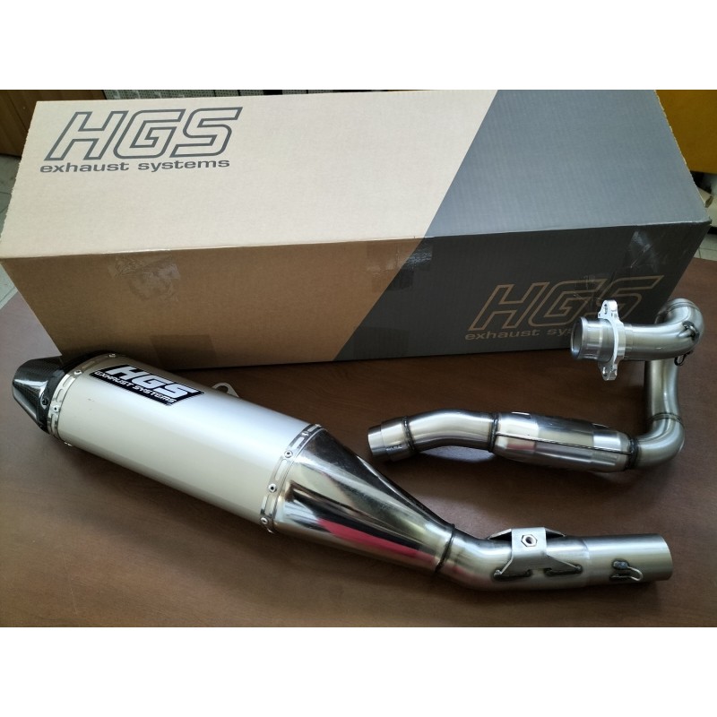Scarico completo HGS fondello carbonio Kawasaki KXF 450 2019-
