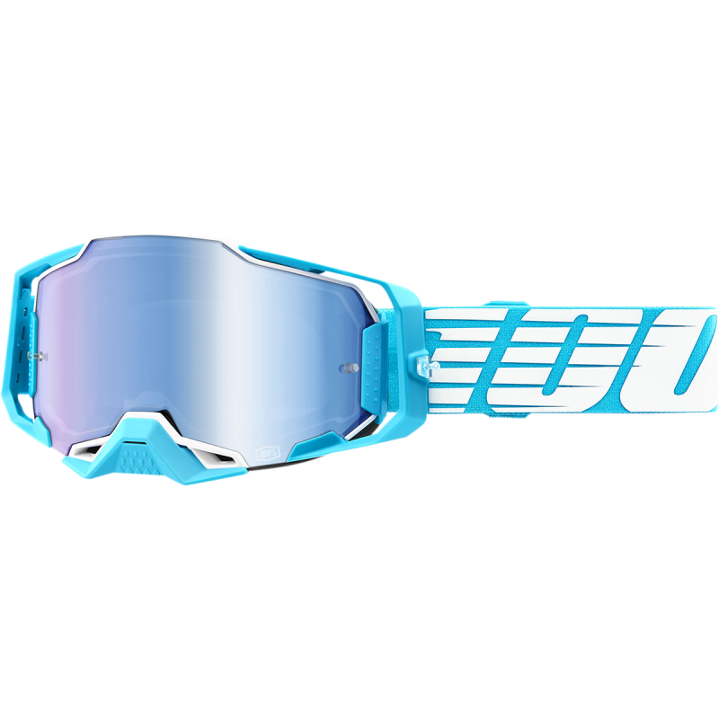 Maschera 100% Armega Sky Mirror Blu