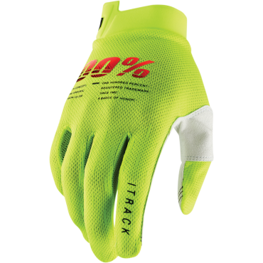 Gloves 100% Itrack Fluo Yellow 2022 3330660 100% Gloves