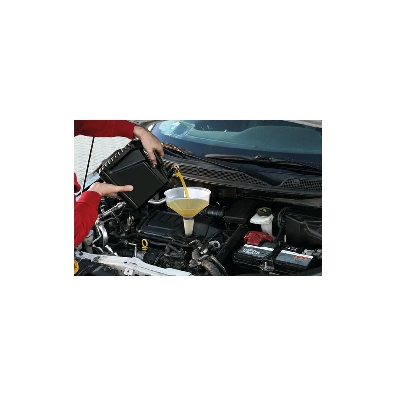 Plastic funnel with filter