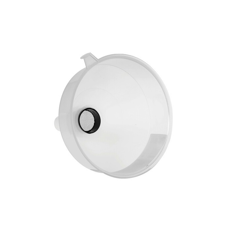 Plastic funnel with filter