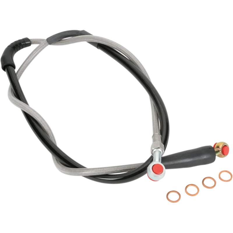 Avant Durite de frein tressée en acier inoxydable Honda CRF 250/450 04-07 CR 125-250-500 95-07