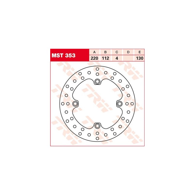 Rear Fixed Brake Rotor Husqvarna 220mm