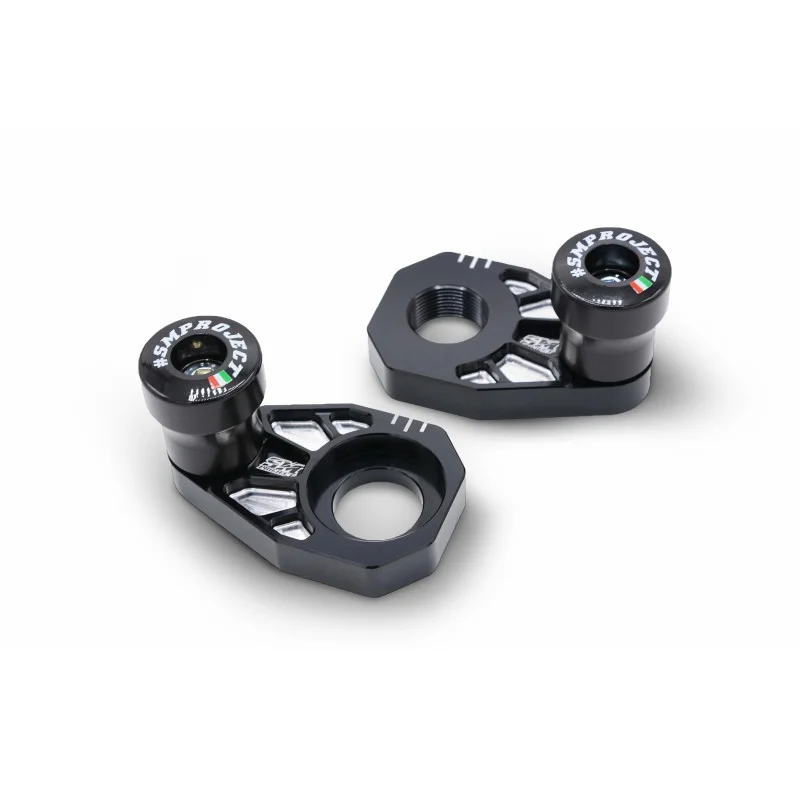 Achse Blöcke mit integriert Sturzpads KTM Husqvarna 690-701-790-1090-1190 (Schwarz)