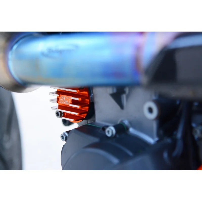 Finned Huile filter cap radiator Ktm 690-Duke-Husq 701 stator side