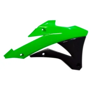 Radiator covers Rtech Kawasaki Green black