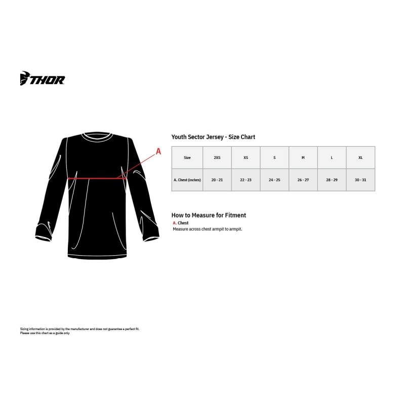 Jersey Youth Thor Sector Atlas black Teal 2023