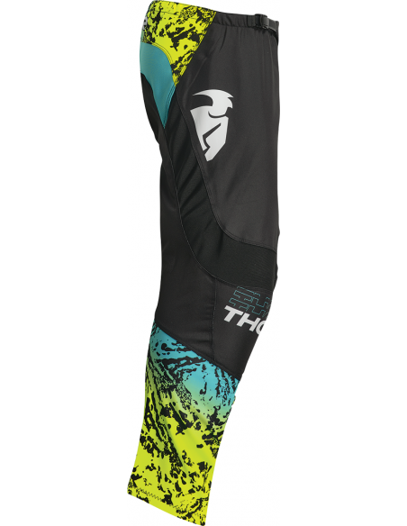 Pant Youth Thor Sector Atlas Black teal 2023 2903218 Thor Kids Clothing Motocross Gear