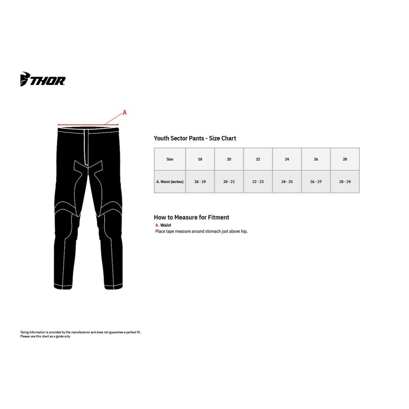 Pant Youth Thor Sector Gnar Midnight Orange
