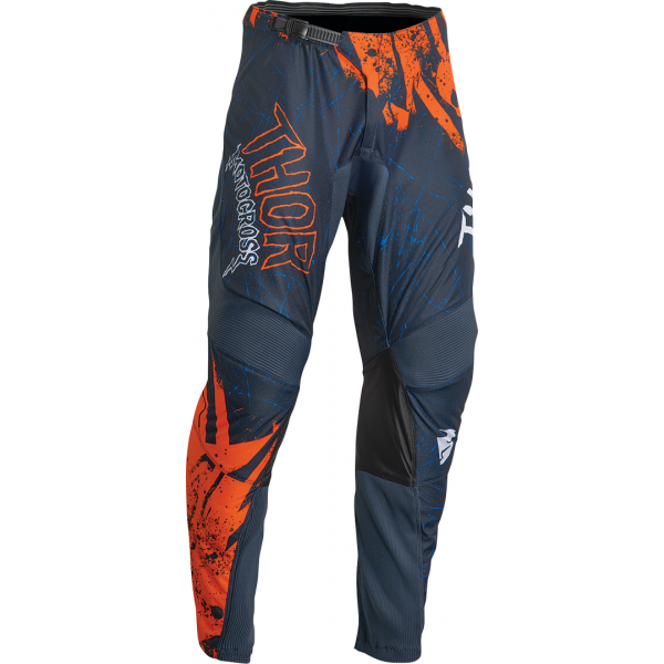 Pant Youth Thor Sector Gnar Midnight Orange 2023 2903222 Thor Kids Clothing Motocross Gear