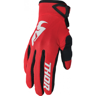 Gloves Youth Thor Sector Red 3332174 Thor Kids Motocross Gloves