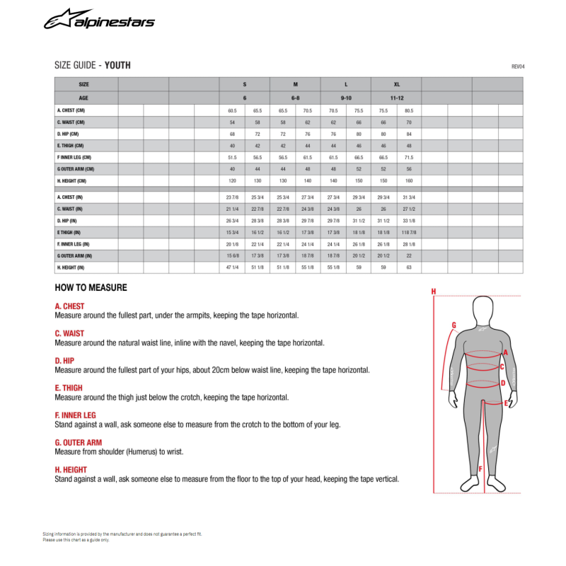 Neck Brace Alpinestars Youth Fluo yellow