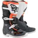 Motocross Stiefel Tech 7s schwarz grau weiss Fluo Orange