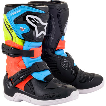 Boots Tech 3S Kids Alpinestars Black/Fluo Yellow/Red 2014518-1538 Alpinestars Kids Motocross Boots