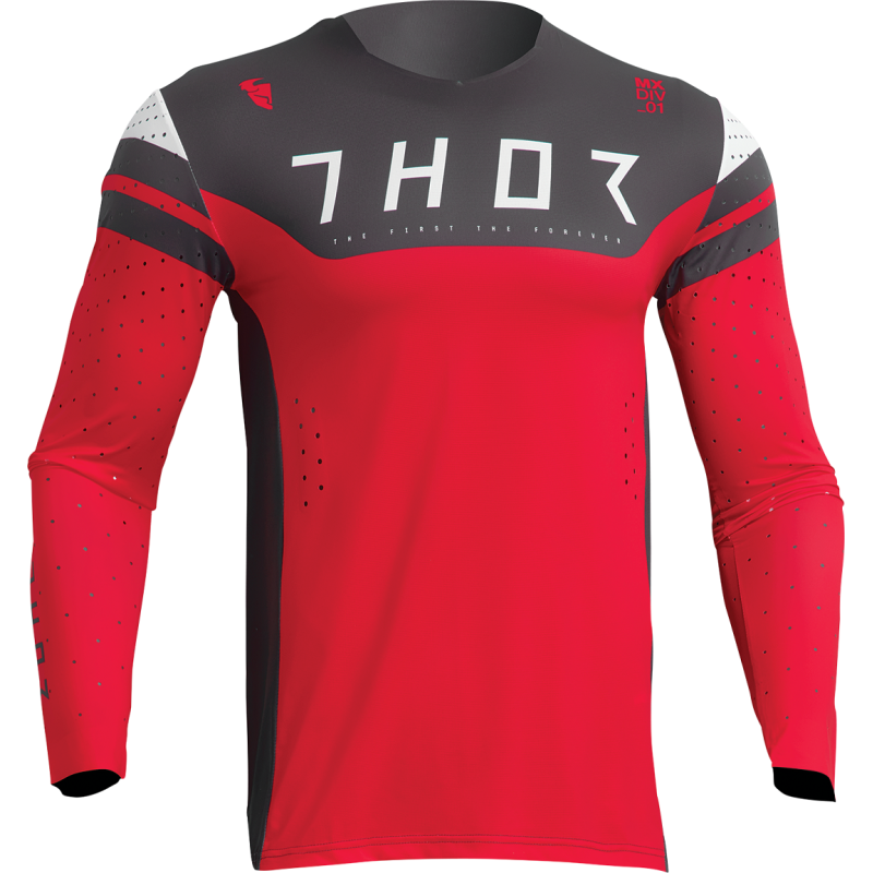 Jersey Thor Prime Rival red Charcoal 291070 rosso Thor Combo Jersey & Pant Motocross/Enduro