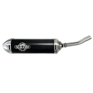 Silenziatore in alluminio anodizzato nero Scalvini-TM SMR 125 2008-2014