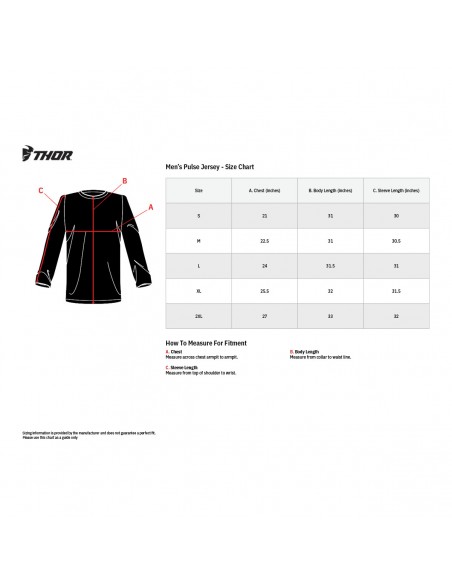 Jersey Thor Pulse Tactic Red 2023 2910706 Red Thor Combo Jersey & Pant Motocross/Enduro