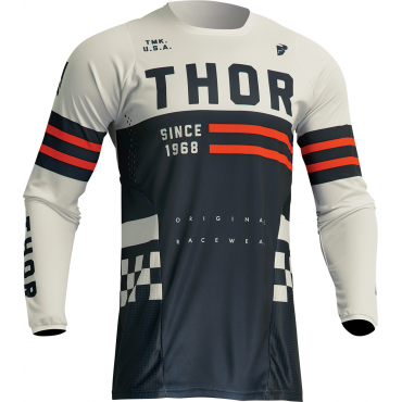 Jersey Thor Youth Pulse Combay Midnight White 2912218 combatY Thor Kids Clothing Motocross Gear