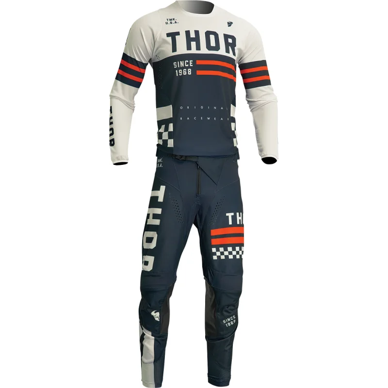 Maillot Cross Thor Youth Pulse Combay Midnight blanc