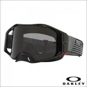Maschera Oakley Airbrake MX Galaxy Nera lente Dark Grey