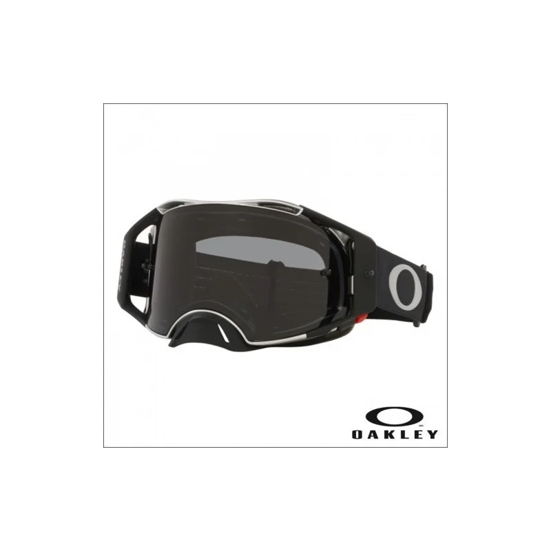 Masque Airbrake MX Tuff noirs noir with Dark Drey Lens