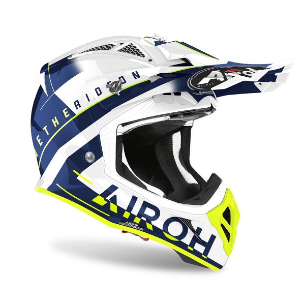 Helmet Airoh Aviator ACE AMAZE blue Gloss AVAA18 Airoh  Motocross Helmets