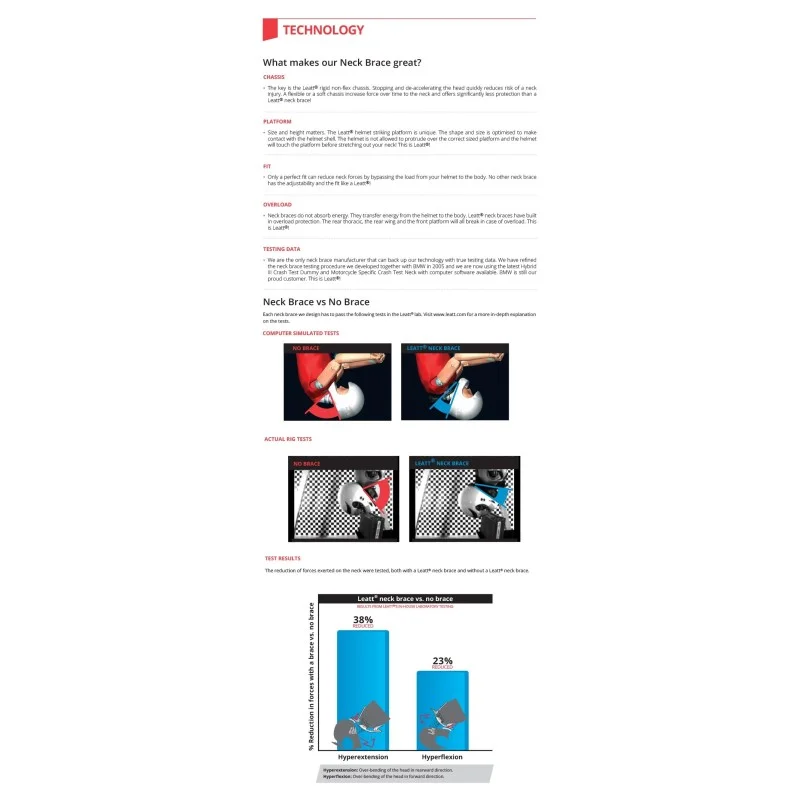 Leatt Neck brace 3.5 red 102211181 Leatt Neckbraces