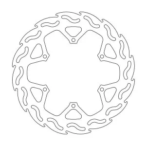 Disque de freinarrière MotoMaster 240mm-TM 125-250-300-450