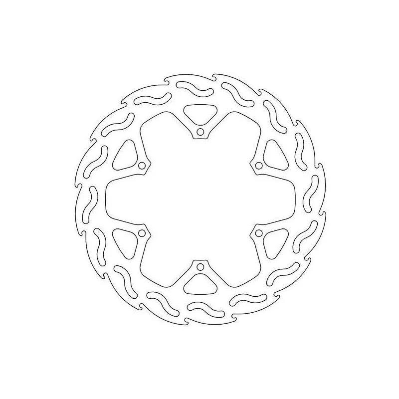 Rear brake disc MotoMaster 240mm-TM 125-250-300-450