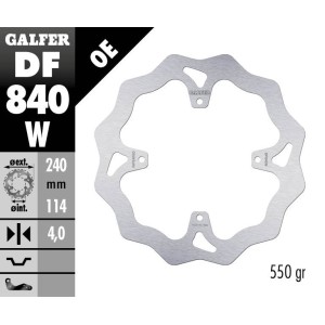 Disco freno posteriore Galfer-TM MX-EN-SMR 240mm 4 fori