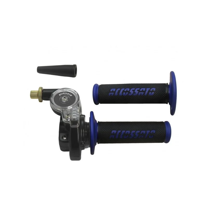 Universal 2-stroke single-cable throttle control for off-road motorcycles and scooters