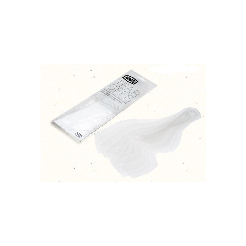 Laminated Tear Off for Goggles 100% 26020497 100% Motocross Brillen