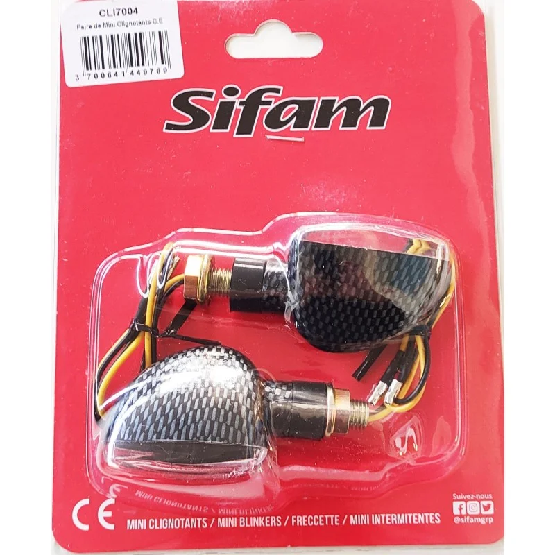 Freccette C.E Triangolare Corto Look Carbonio Lampadina: OL7570 12v L68mm