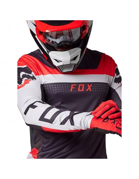 Gear Set FOX Flexair Efekt Fluo Red 29603-110+29617-110 Fox Combo Jersey & Pant Motocross/Enduro