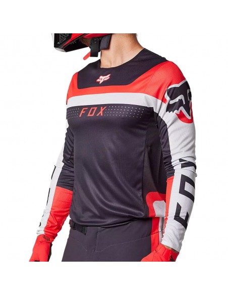 Gear Set FOX Flexair Efekt Fluo Red 29603-110+29617-110 Fox Combo Jersey & Pant Motocross/Enduro