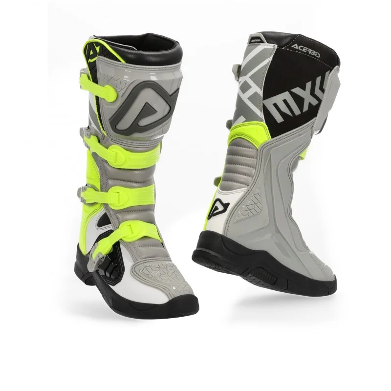 Acerbis X-Team Bottes Cross grey/jaune