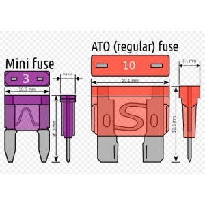 Fusibile 3-5-7.5-10-15-20-25-30 AMP