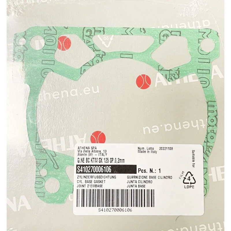 Guarnizione cilindro KTM-Husqvarna-GasGas 125 sp 0.2mm