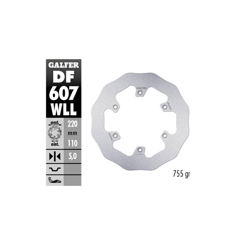 Hinten Bremsscheibe full Galfer 220mm-KTM-Husqvarna-GasGas